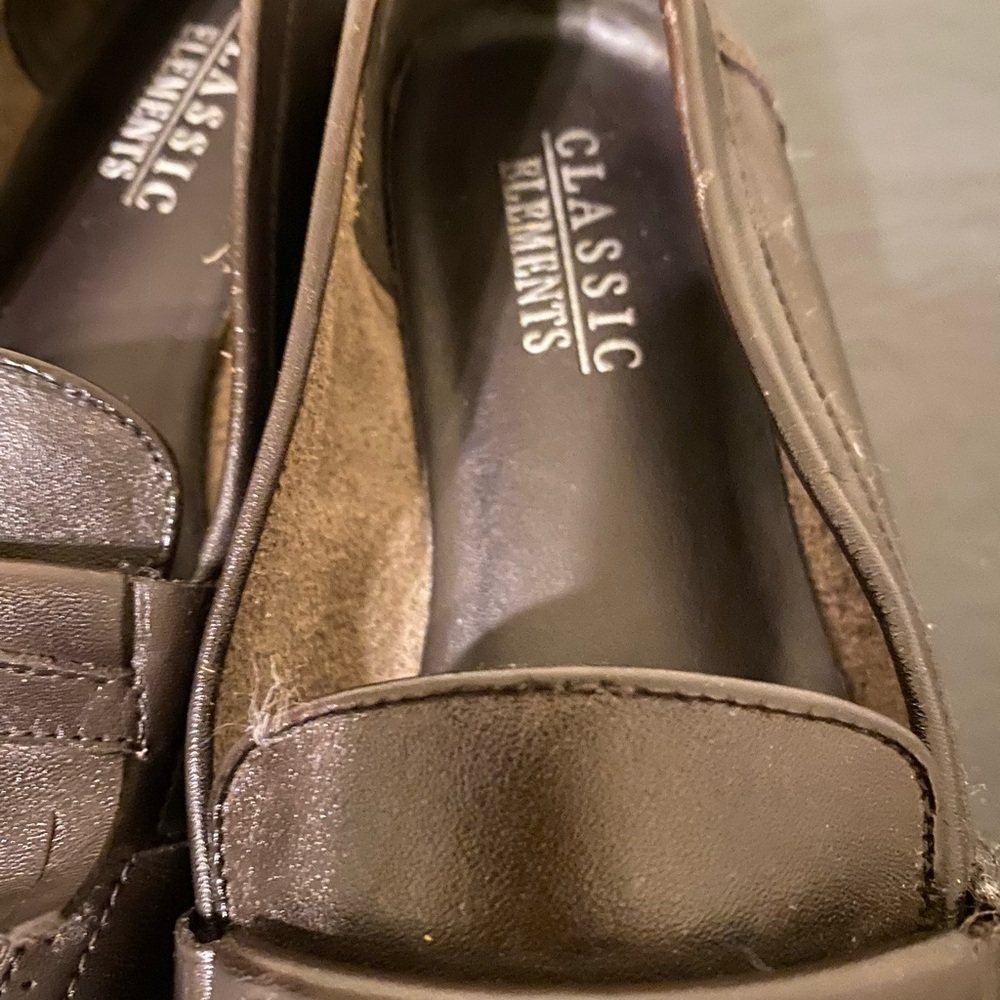 Classic Elements Brown Leather Upper Loafers With… - image 5